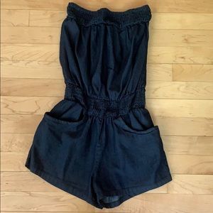 Denim romper